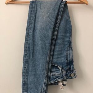 Zara high waisted classic denim skinny jeans